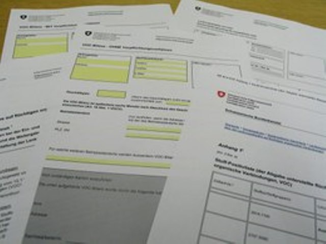 Formulare zu VOC