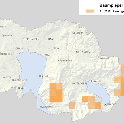 Verbreitungskarte Baumpieper