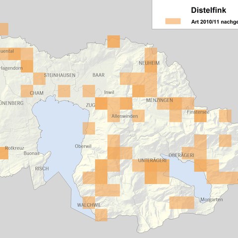 Verbreitungskarte Distelfink