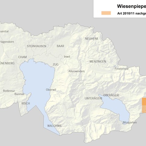 Verbreitungskarte Wiesenpieper