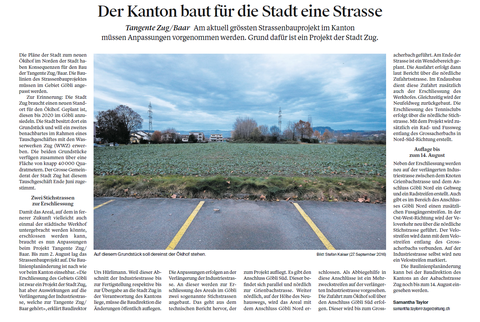 Zuger Zeitung vom 04.08.2017