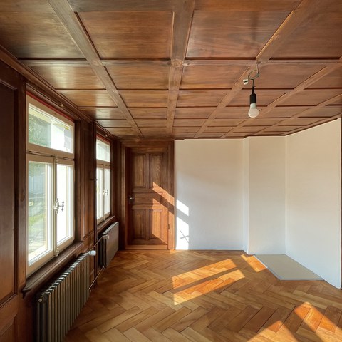 Esszimmer im 1. Wohngeschoss, © Oliver Guntli