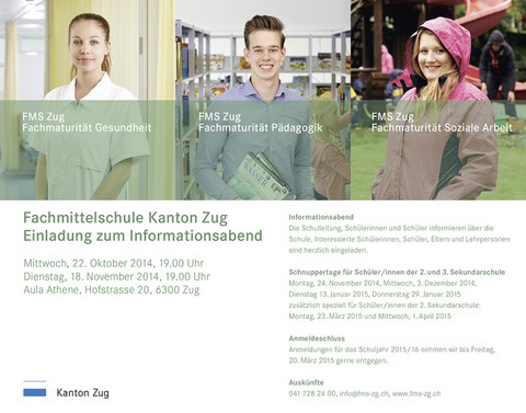 Informationsabend der FMS Zug Informationsabend der FMS Zug