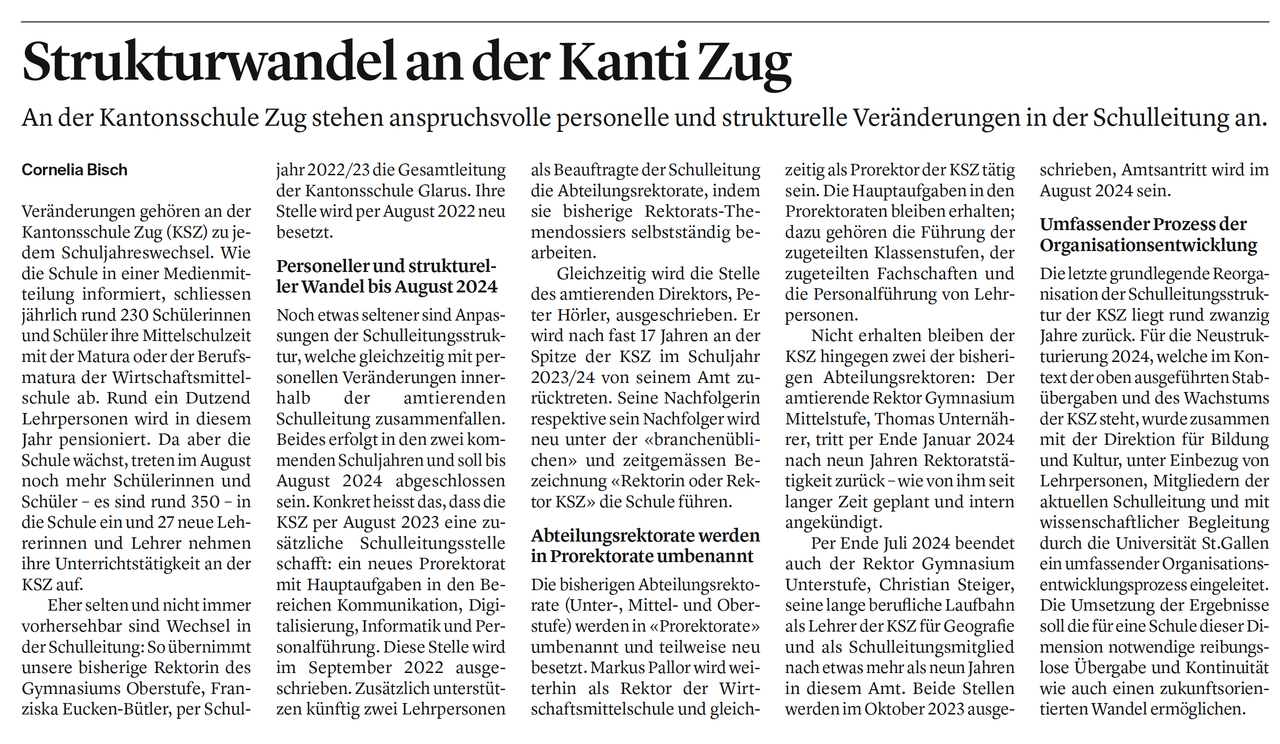 Zeitungsartikel