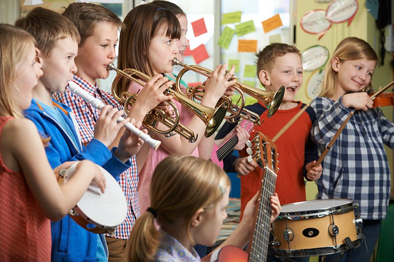 Musikunterricht in Klasse