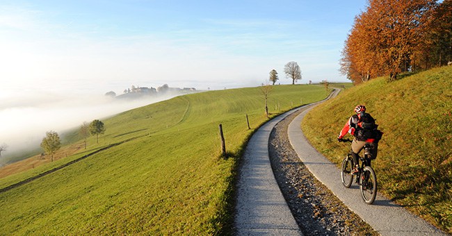 Mit dem Mountainbike durch Menzingen