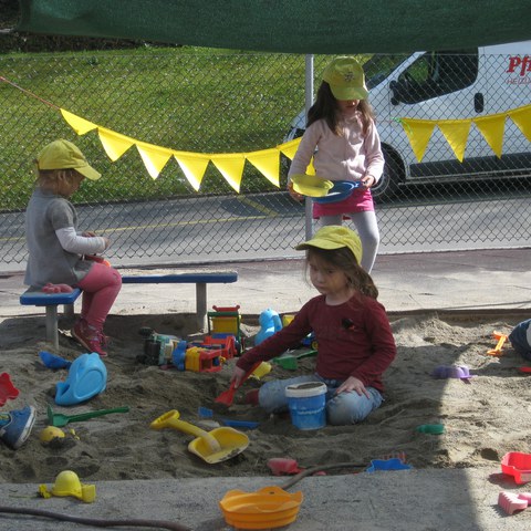 im Sandkasten