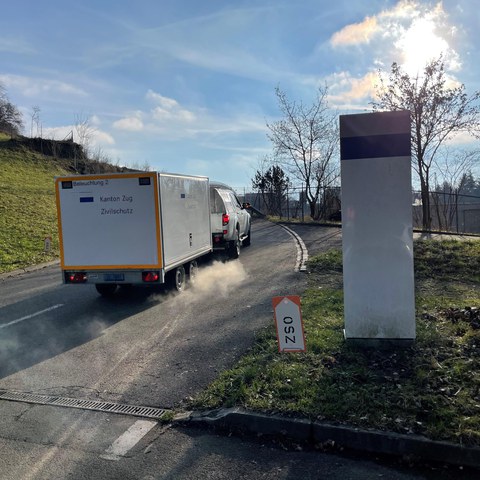 Angewöhnungsfahrt mit Anhänger