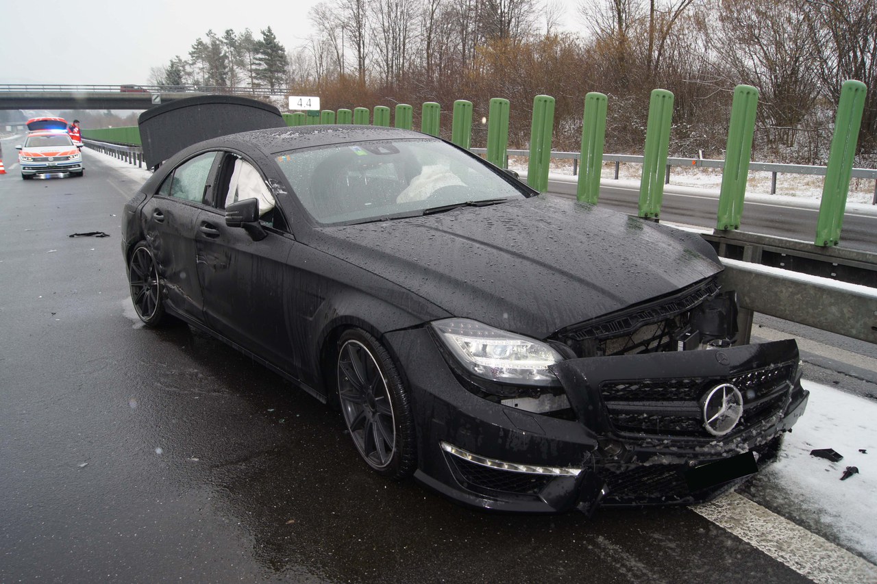 Unfallstelle Autobahn