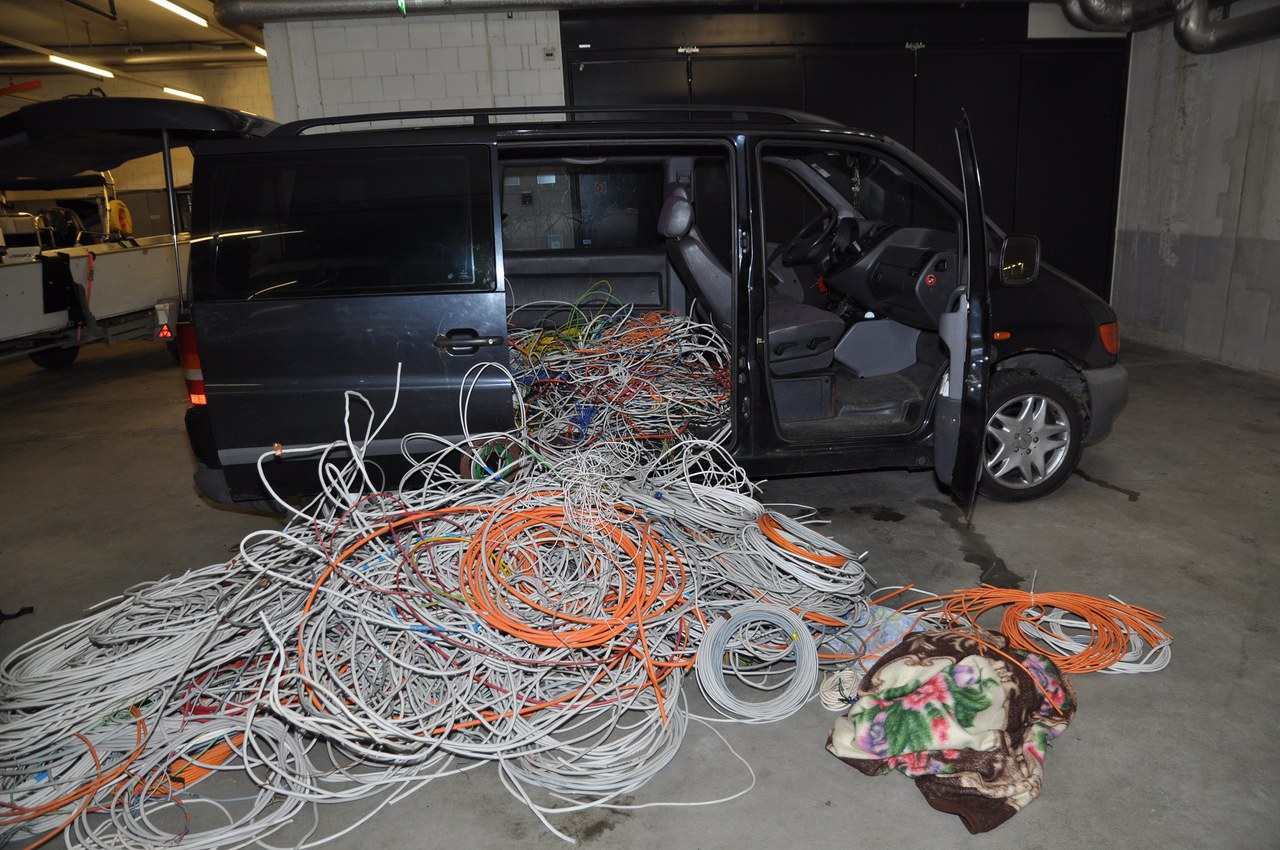 400 Kilogramm Strom bzw. Kupferkabel