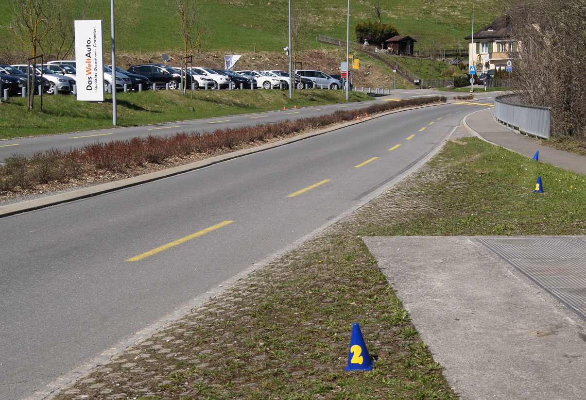 Selbstunfall kurz vor der Kantonsgrenze