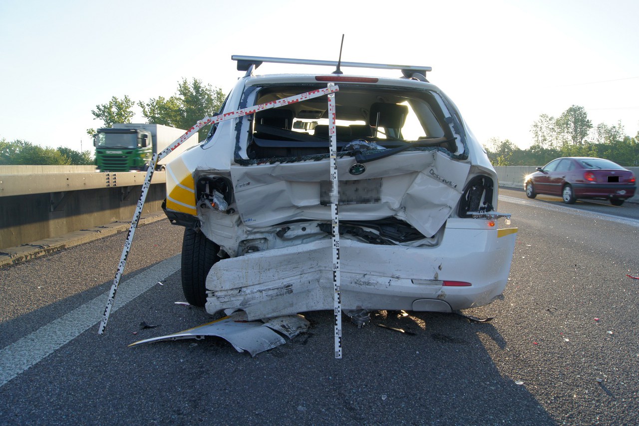Unfallstelle A14