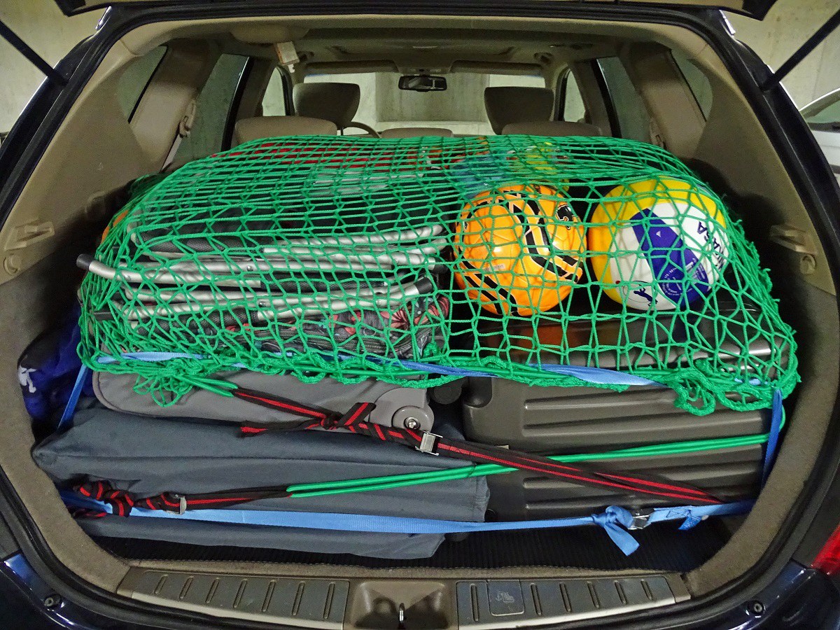 So sind Sie sicher unterwegs. Bei einer Kollision kann das Gepäck nicht verrutschen.