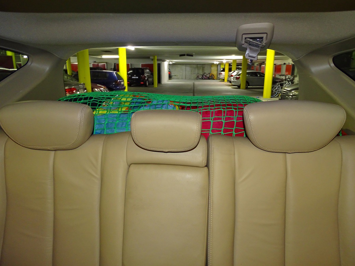 Ein Gepäcknetz kann Leben retten. 