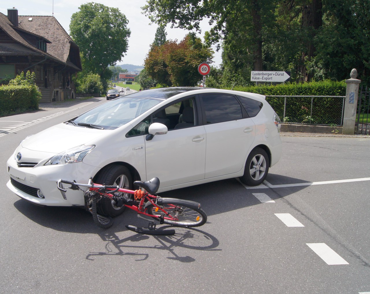 Unfallstelle Hünenberg See