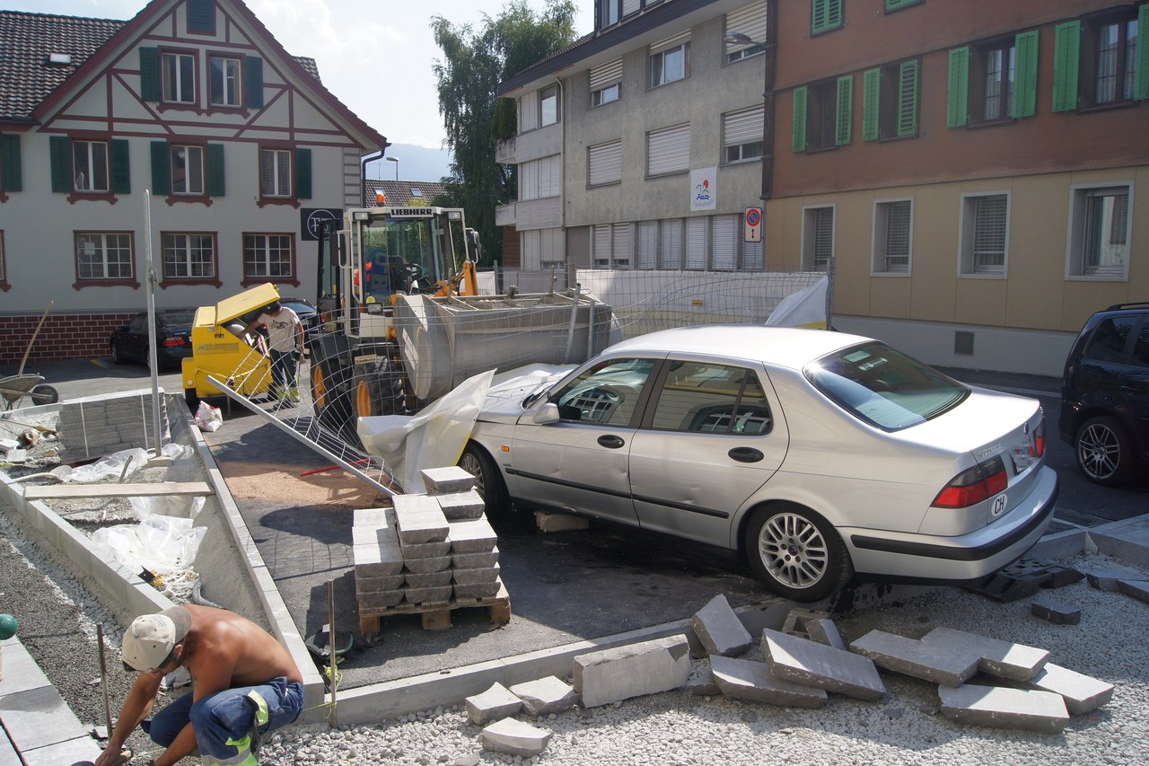 Unfallstelle Unterägeri