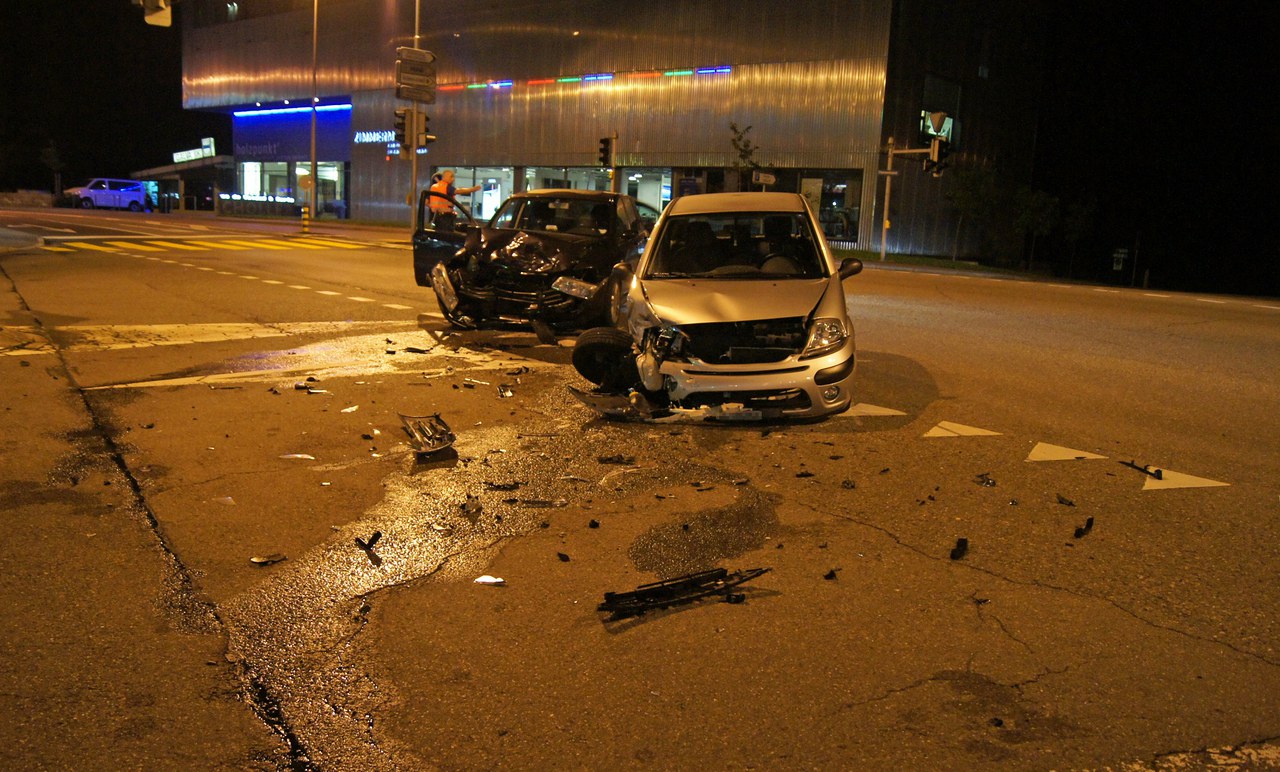 Frontalkollision bei der Chollermüli