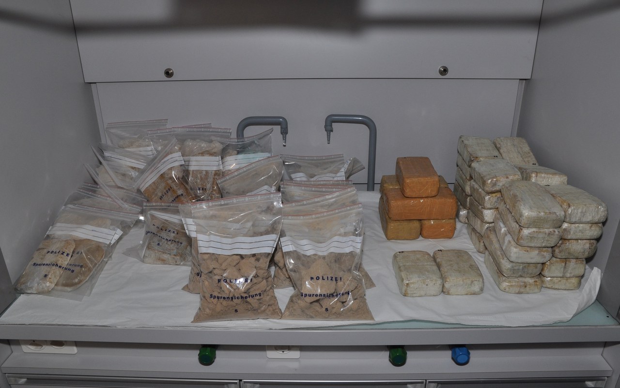 Sichergestelltes Heroin