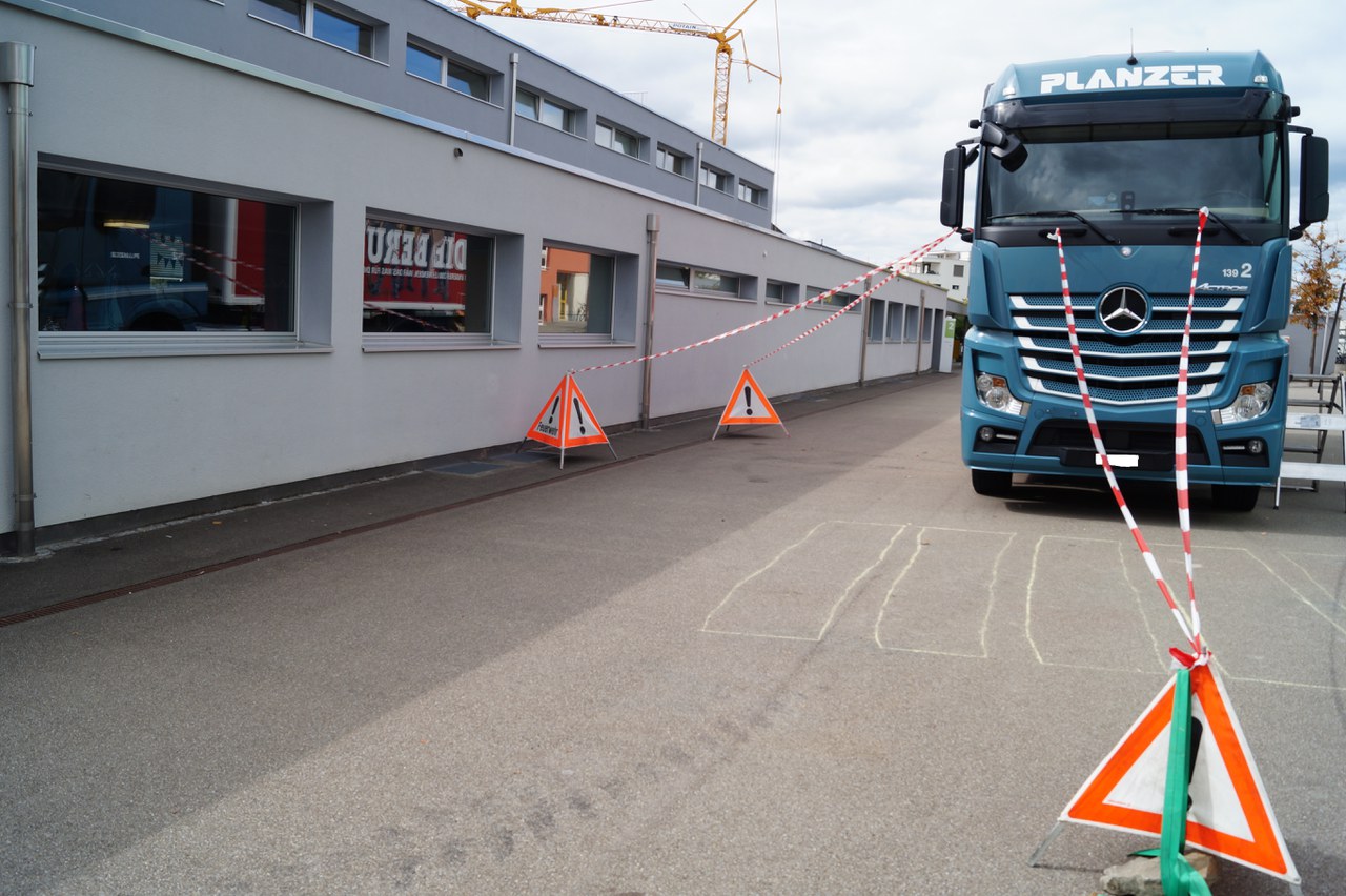 Verkehrsschulung zum Thema "Toter Winkel"