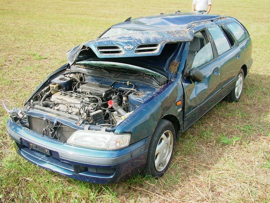 Demoliertes Auto
