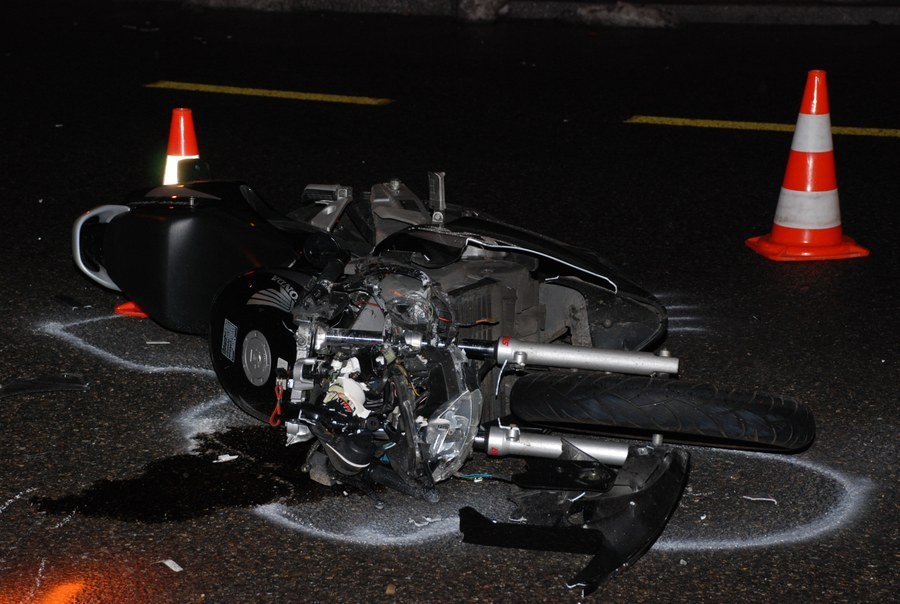 Unfallmotorrad